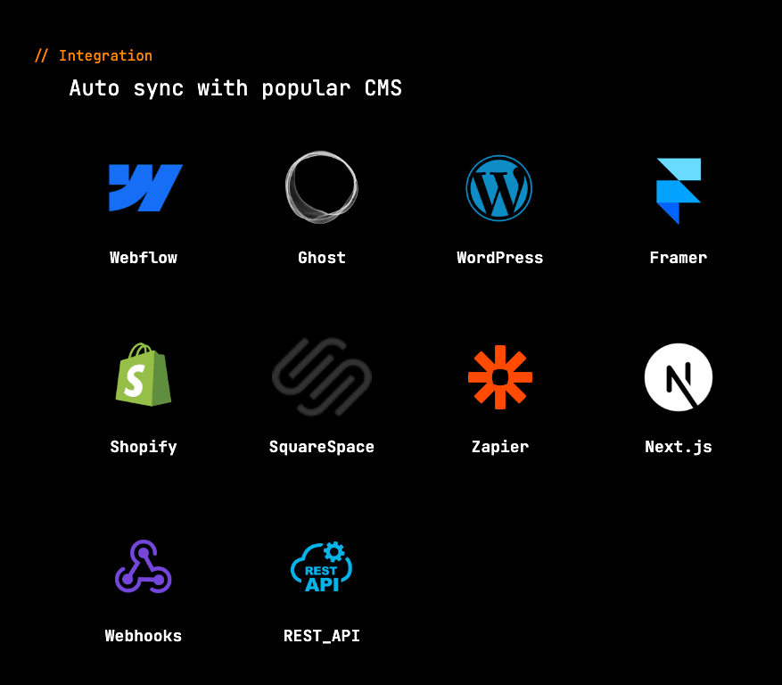1-Click setup to your favorite CMS