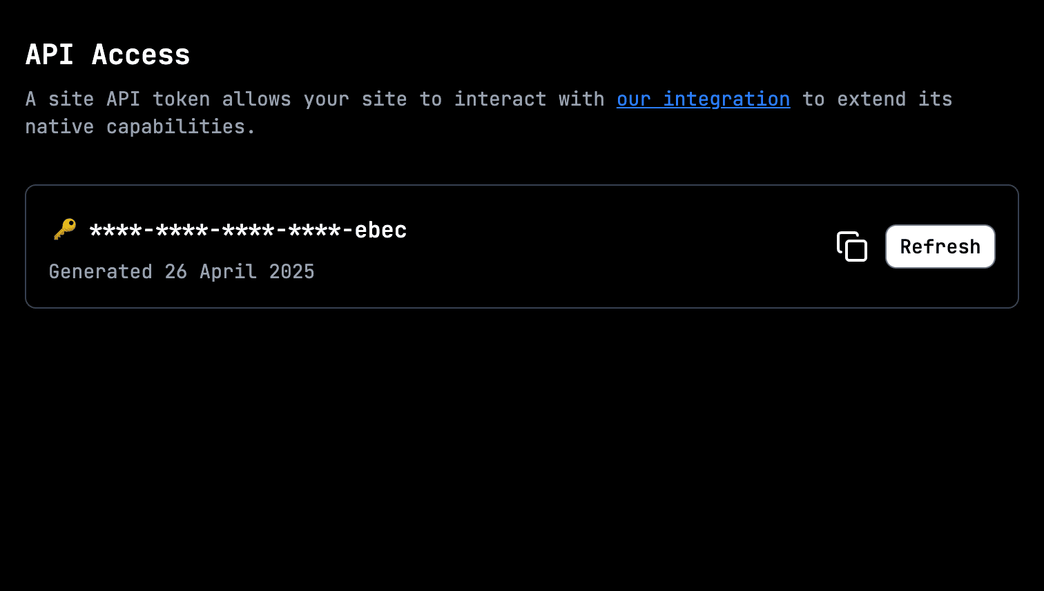 Get your one key for all API key